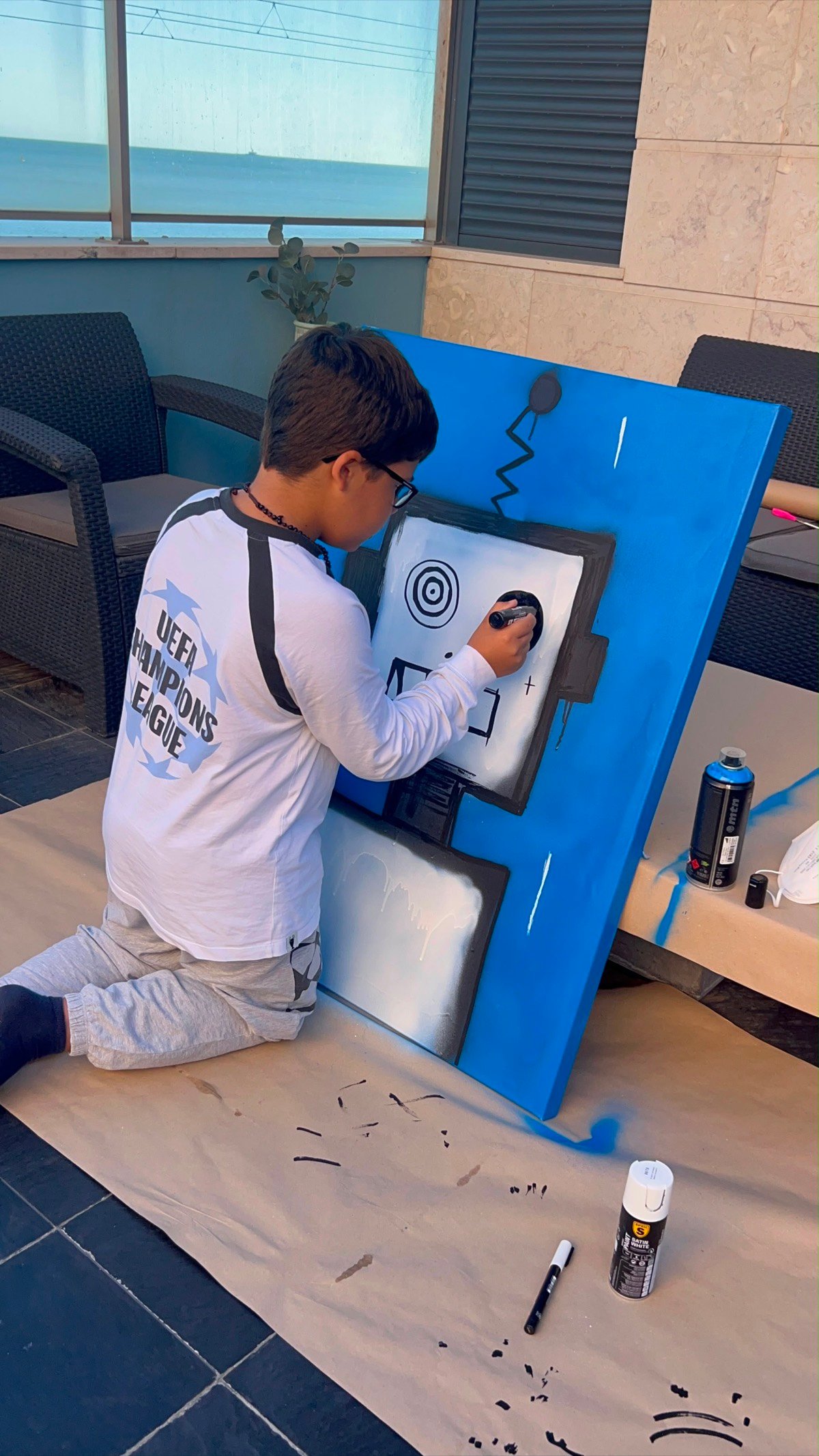 Henrique a pintar